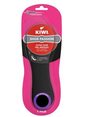 Kiwi Select Women's Ultra Slim Gel Cushions Insoles,Black